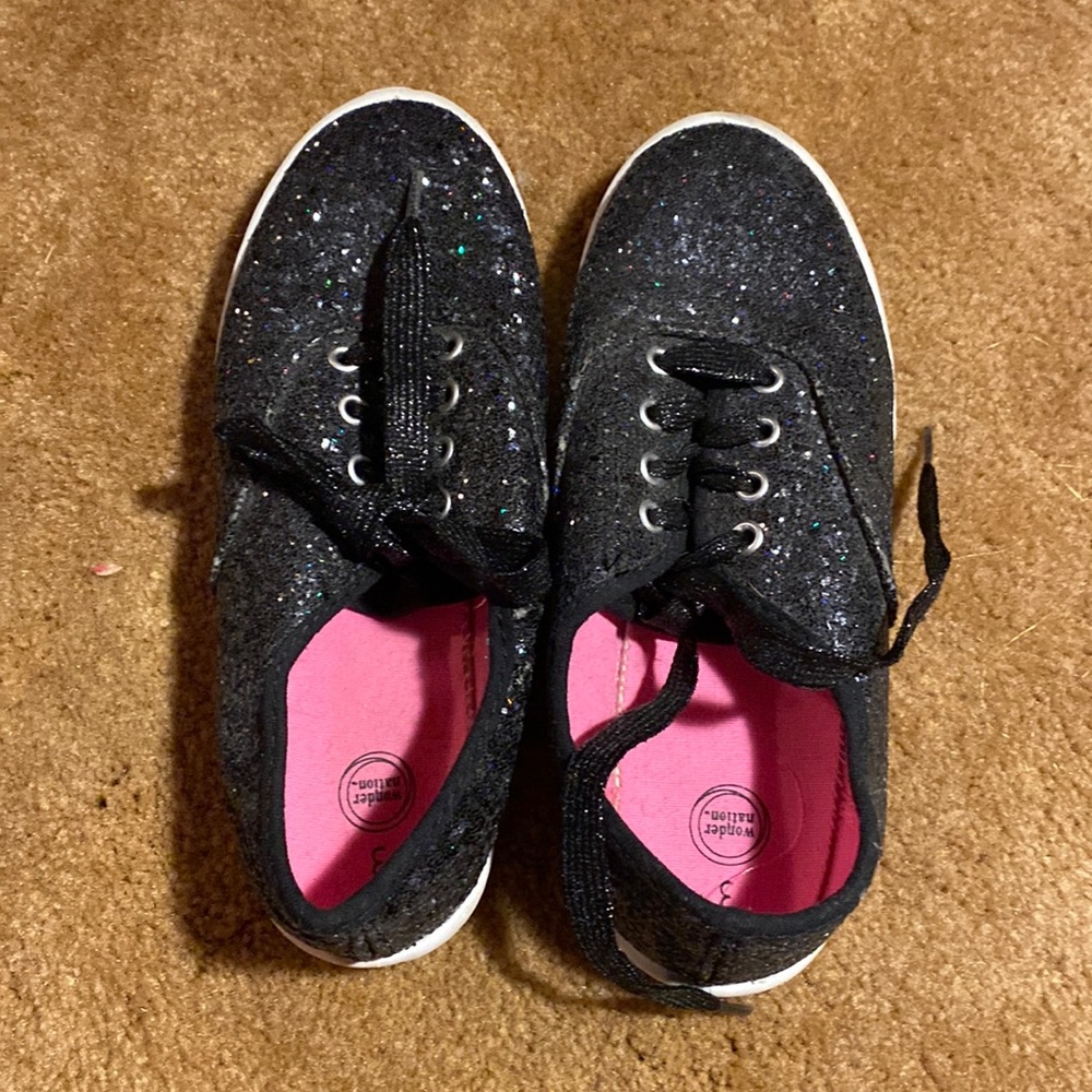 Black Sparkly Sneakers